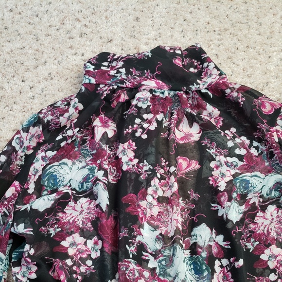 BCBGeneration Black Brulee Floral Romper - Picture 2 of 8
